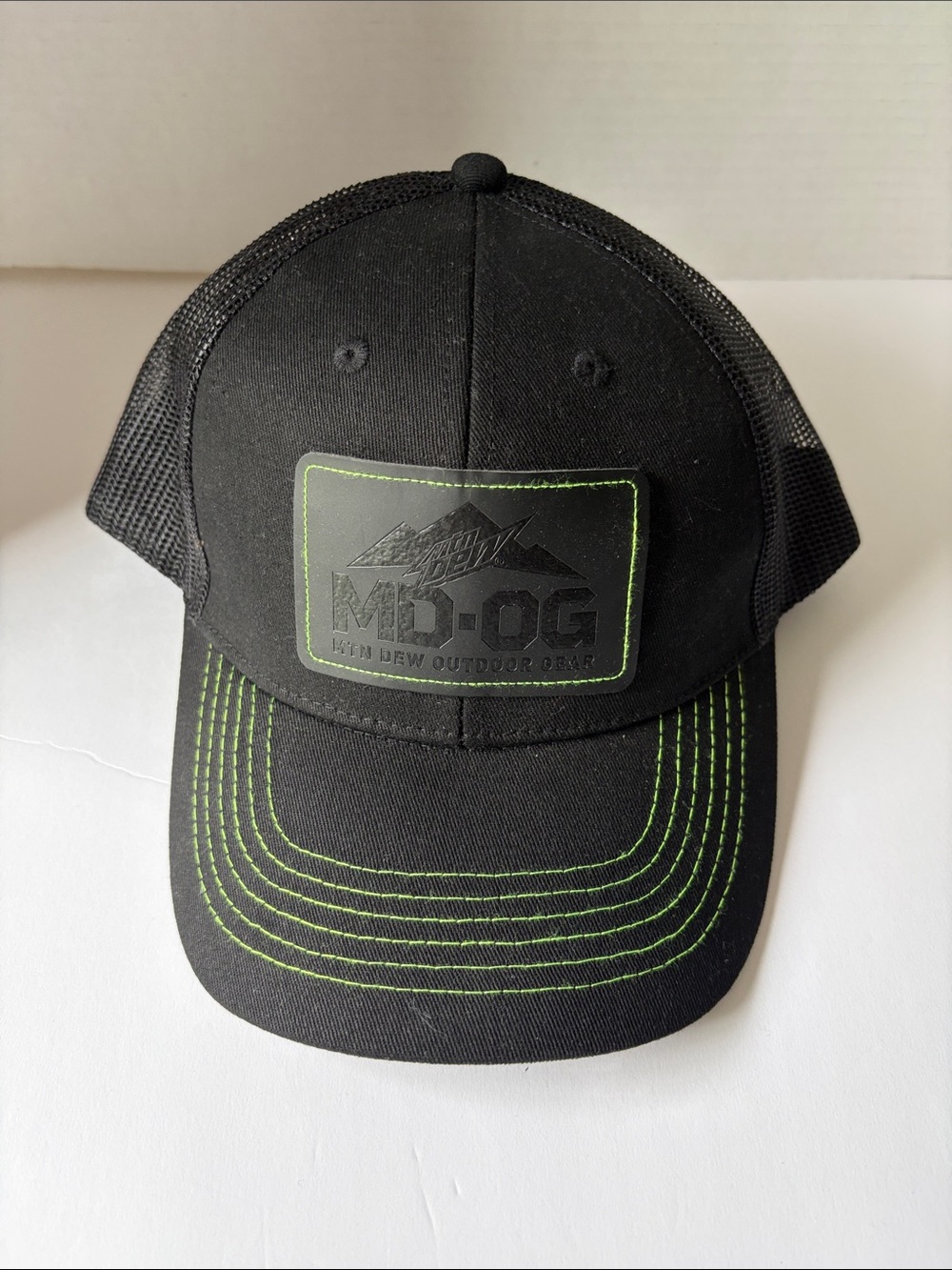 Mountain Dew Outdoor Gear MD-OG Snapback Trucker Hat Black NEW Without Tag